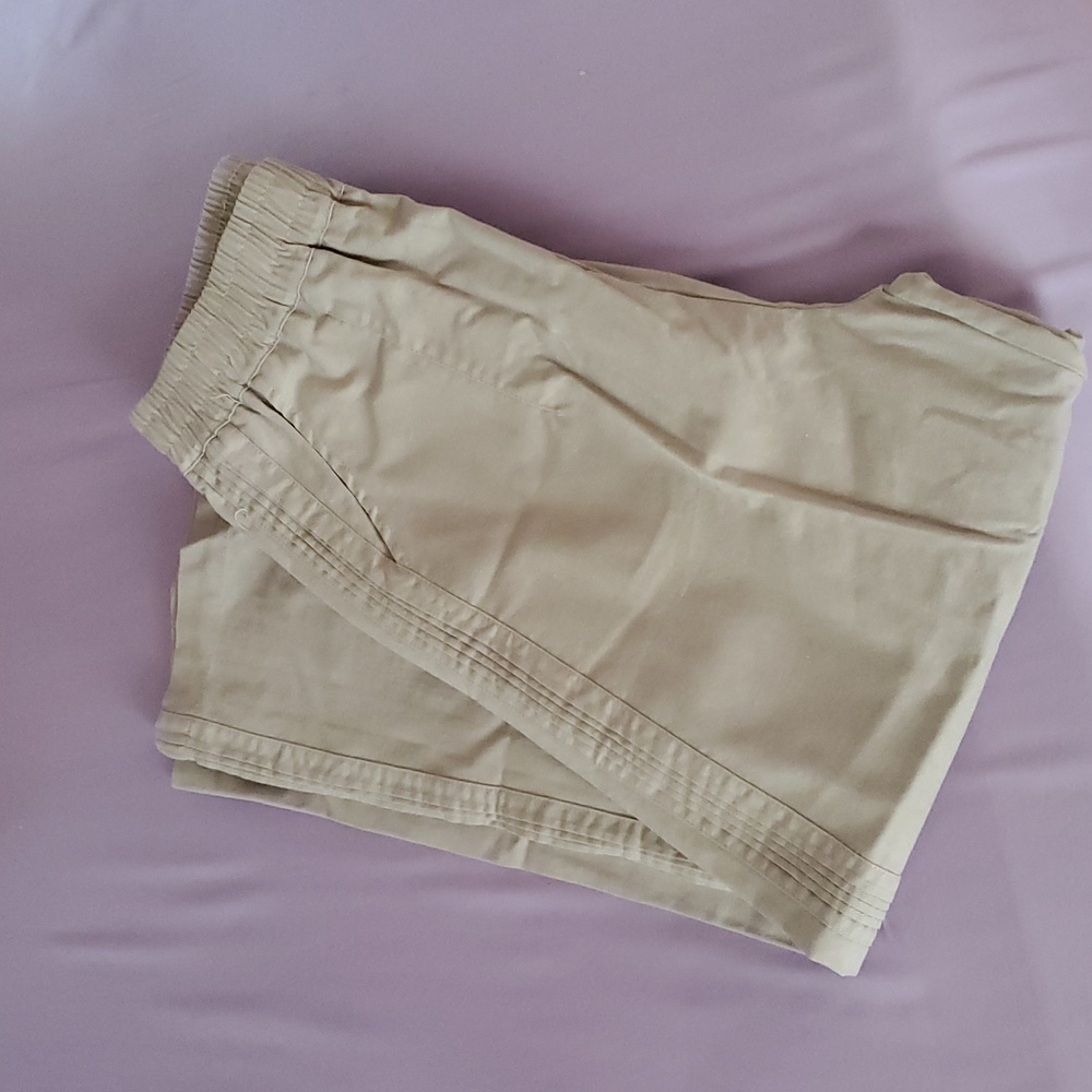 Beige Casual Pants Line